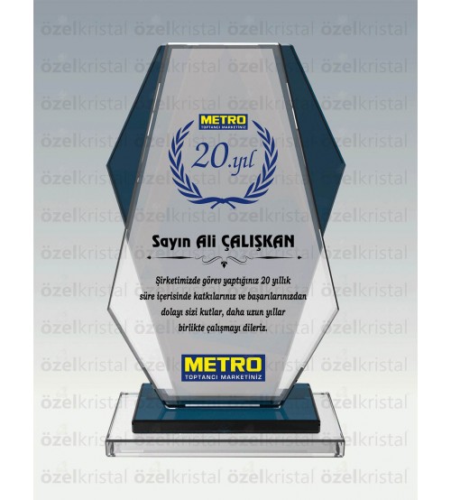 Kristal Plaket ŞLT004