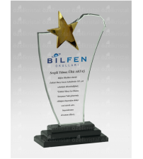 Kristal Plaket ŞLT002 Yıldızlı