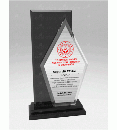 KRİSTAL PLAKET YP-2